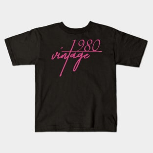 1980 Vintage. 40th Birthday Cool Gift Idea Kids T-Shirt